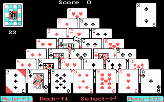 Gameplay of Pyramid Solitaire