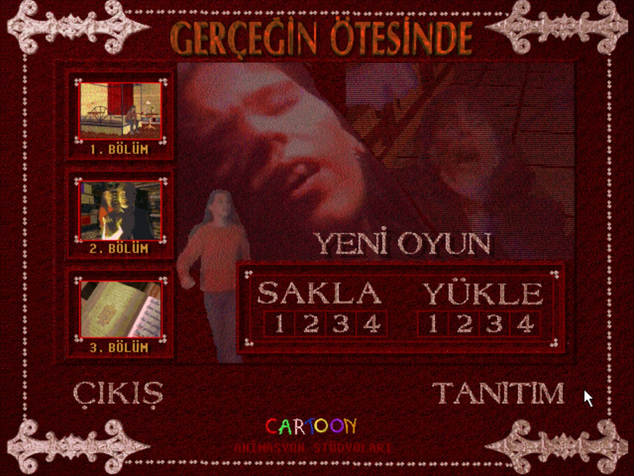 Title screen of Beyond Reality