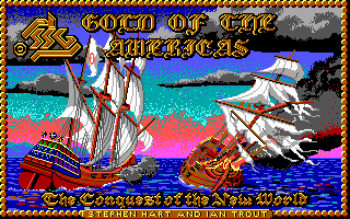 Title screen of Gold of the Americas: The Conquest of the New World