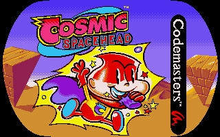 Title screen of Cosmic Spacehead