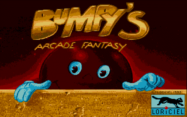 Title screen of Bumpy's Arcade Fantasy