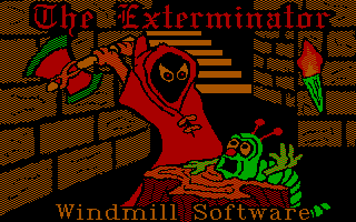 Title screen of The Exterminator