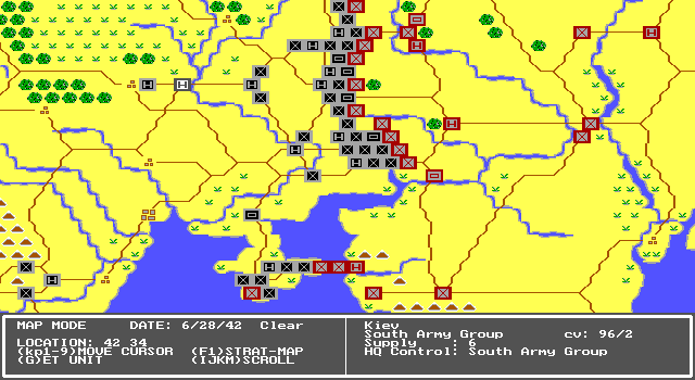 Gameplay of Second Front: Germany Turns East