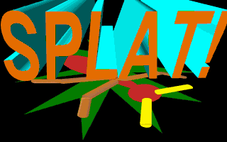Title screen of Splat!