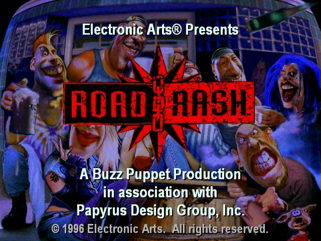 Title screen of Road Rash