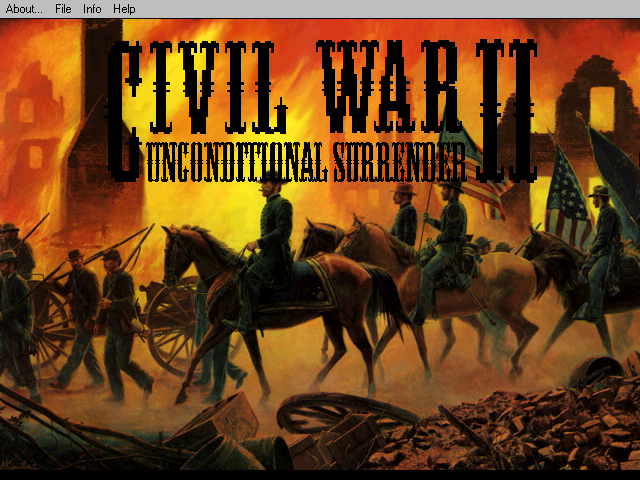 Title screen of Civil War II: Unconditional Surrender