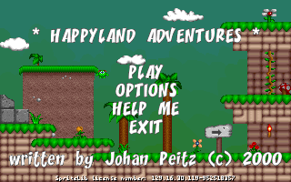 Title screen of HappyLand Adventures