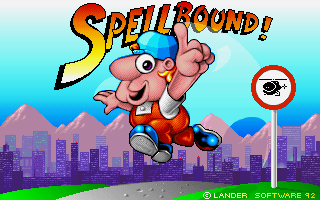 Title screen of Spellbound!