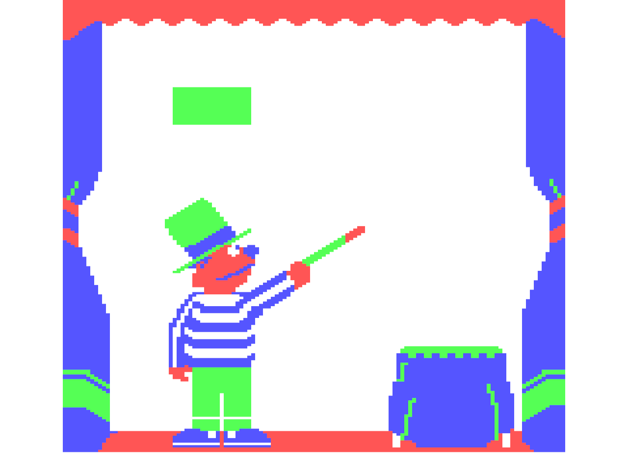 Gameplay of Ernie's Magic Shapes