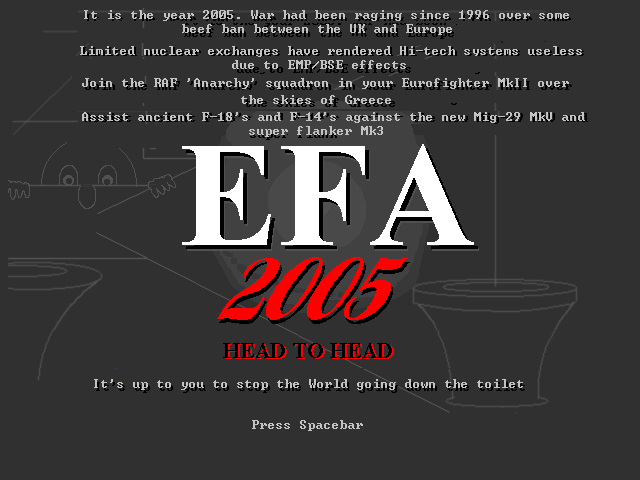 Title screen of EuroFighter 2005