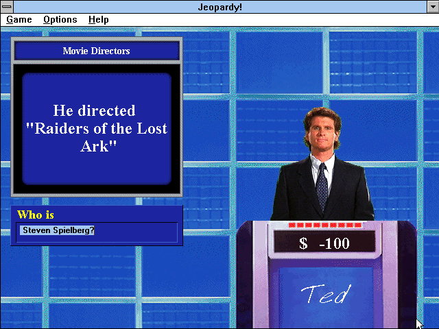 Gameplay of Jeopardy: TV & Movie Pack