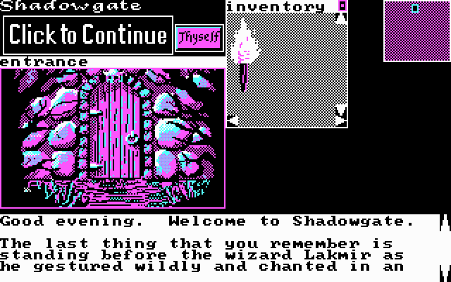 Gameplay of Shadowgate