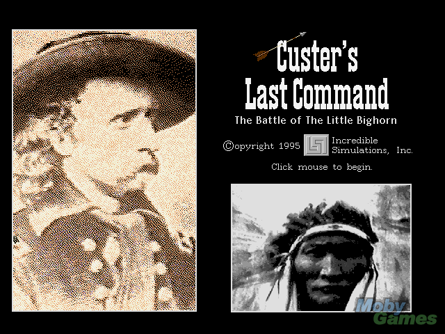 Title screen of Custer's Last Command