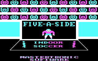 Title screen of Five-a-Side Soccer