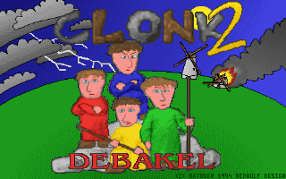 Title screen of Clonk 2: Debakel