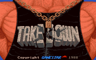 Title screen of Take Down