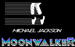 Title screen of Moonwalker