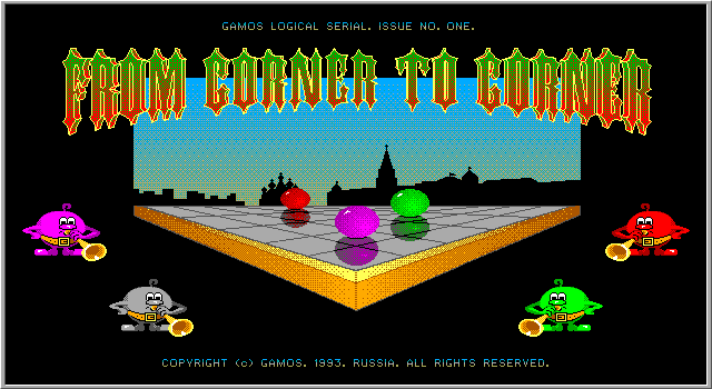 Title screen of From Corner to Corner