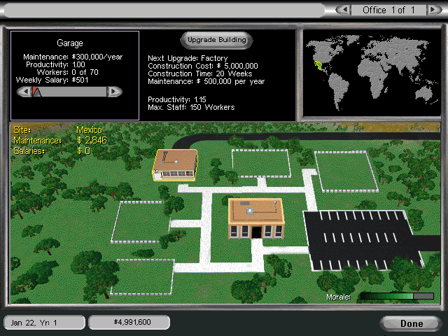 Gameplay of Entrepreneur