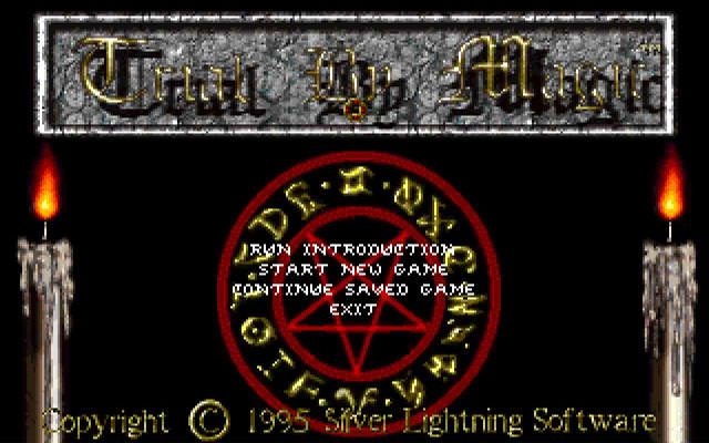 Title screen of Trial by Magic