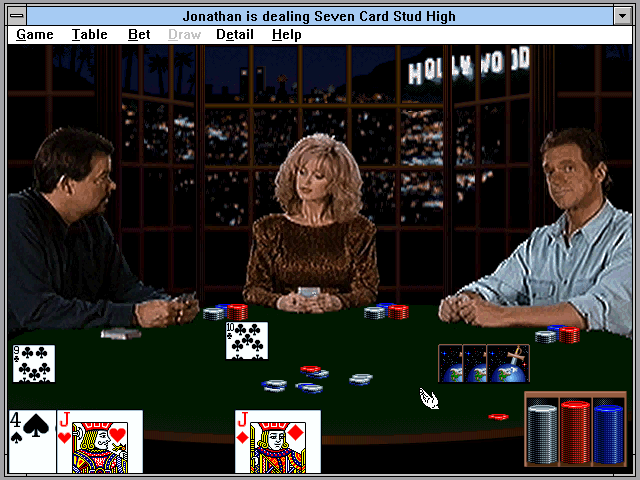 Gameplay of Multimedia Celebrity Poker