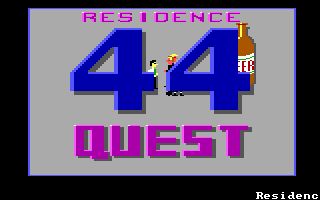 Title screen of Residence 44 Quest