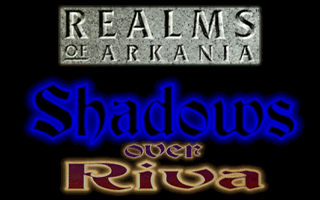 Title screen of Realms of Arkania III: Shadows over Riva