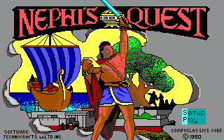 Title screen of Nephi's Quest