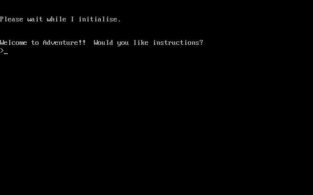 Title screen of Adventure