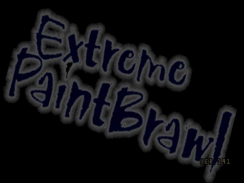 Title screen of Extreme Paintbrawl