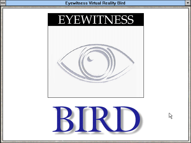 Title screen of Eyewitness Virtual Reality: Bird