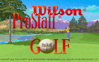 Title screen of Wilson ProStaff Golf