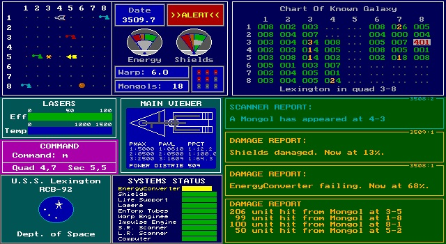 Gameplay of EGA Trek