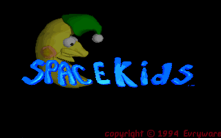 Title screen of SpaceKids