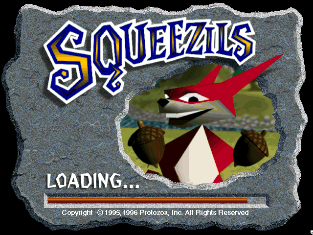 Title screen of Squeezils