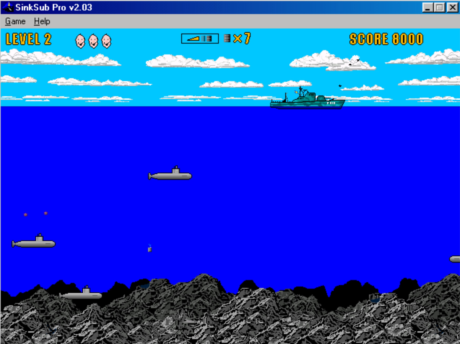 Gameplay of SinkSub Pro