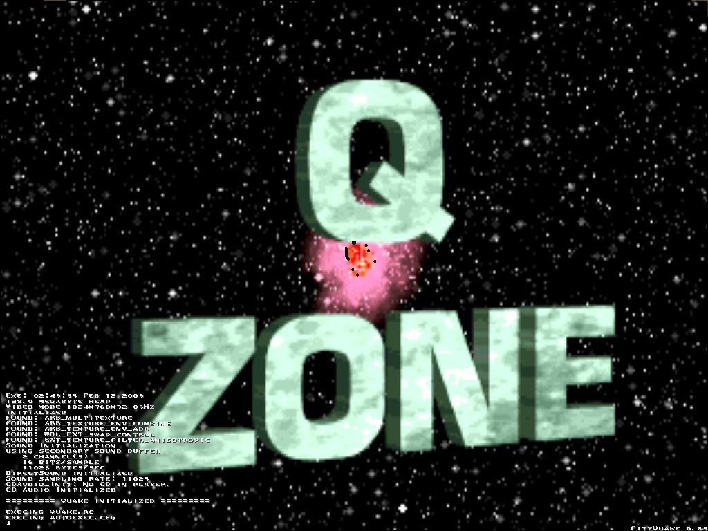Title screen of Q!Zone