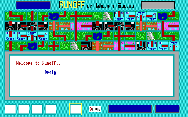 Title screen of Runoff