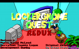 Title screen of LockerGnome Quest Redux