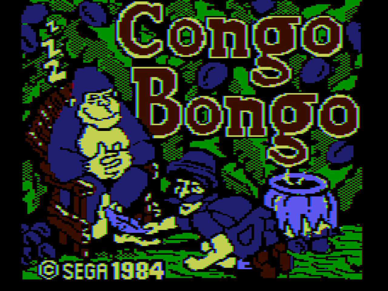 Title screen of Congo Bongo