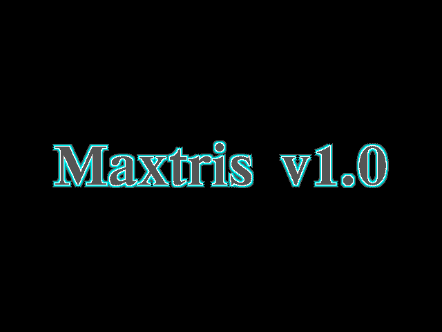 Title screen of Maxtris