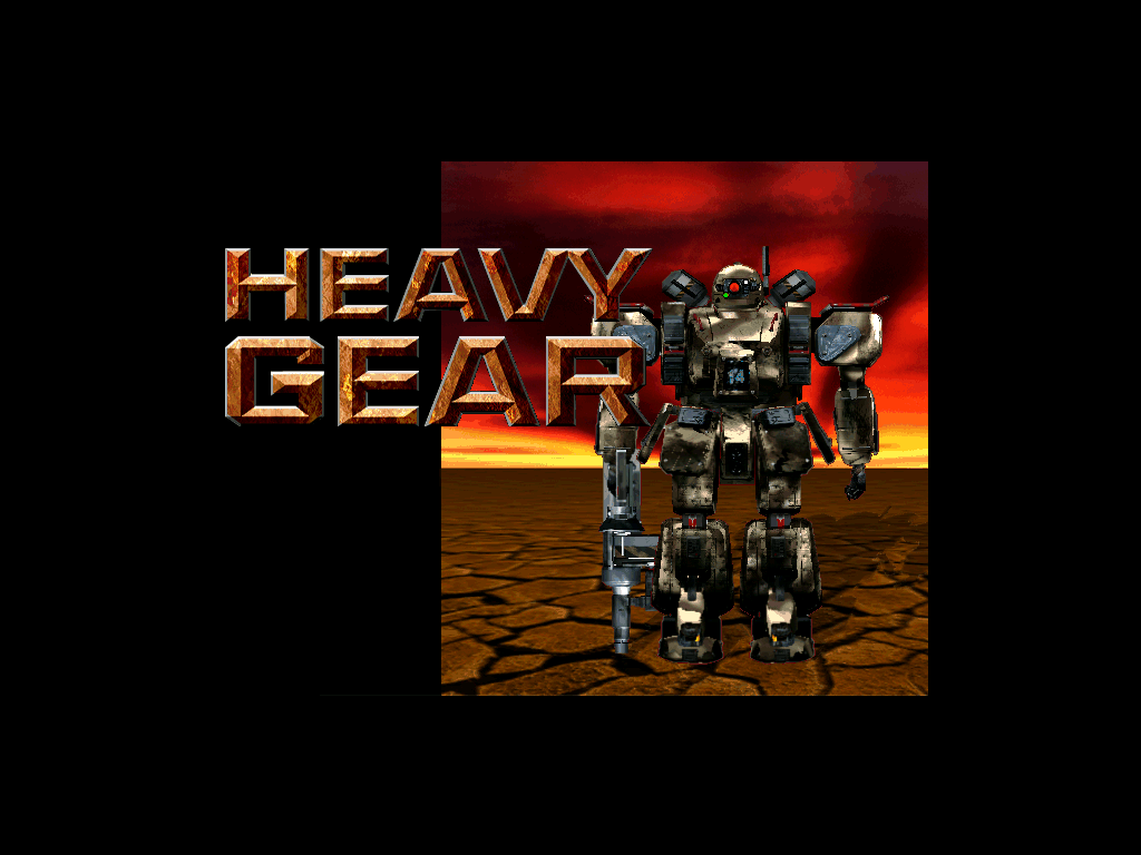 Title screen of Heavy Gear