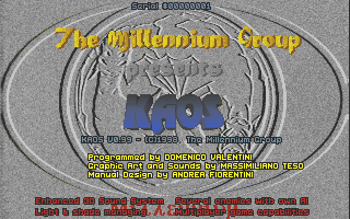 Title screen of Kaos
