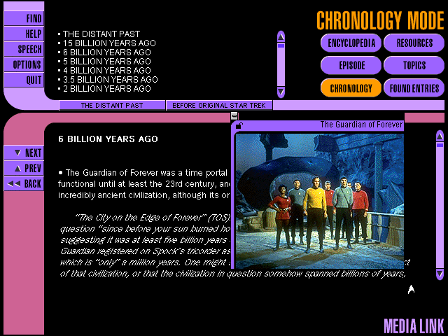 Gameplay of Star Trek Omnipedia