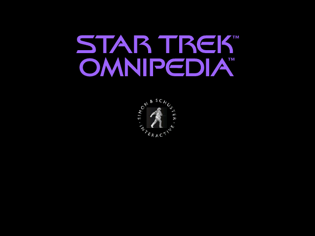 Title screen of Star Trek Omnipedia