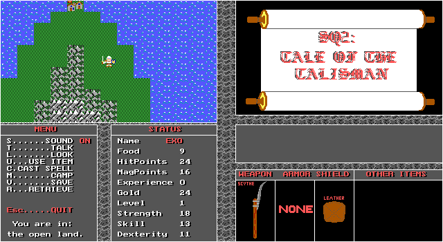 Gameplay of Sword Quest 2: Tale of the Talisman