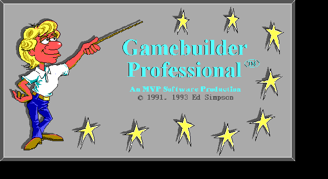 Title screen of Game Builder