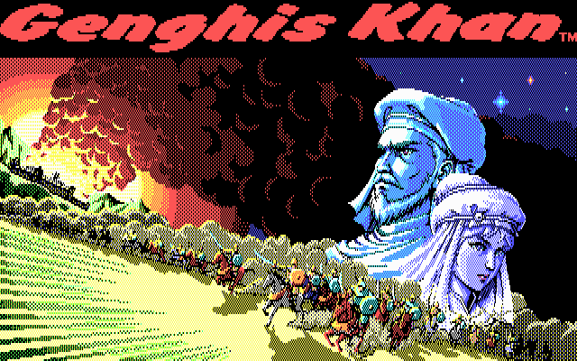 Title screen of Genghis Khan (1989)