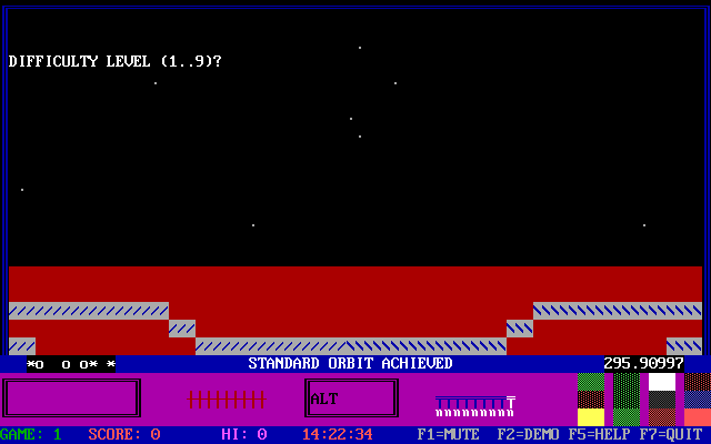 Title screen of Tommy's Jupiter Jet