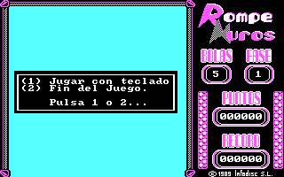 Title screen of Rompe Muros